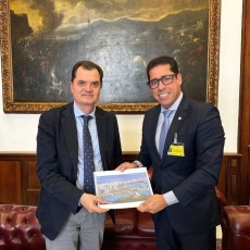Fabio Porta com o presidente da Assembleia Legislativa Marcelo Santos001
