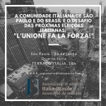 “A união faz a força!”: em São Paulo, a Associação de Amizade Itália-Brasil promove um encontro sobre as próximas eleições do Parlamento Italiano