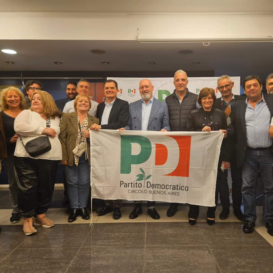 Em Buenos Aires, o Presidente do PD, Bonaccini, encontra os responsáveis dos Círculos da Argentina