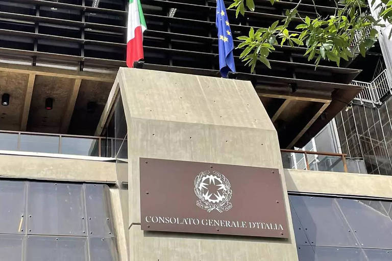 Fachada do consulado geral da Itália em São Paulo - Reprodução/X