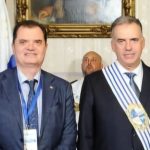Porta (PD) Em Montevidéu para a cerimônia de posse do novo presidente Orsi